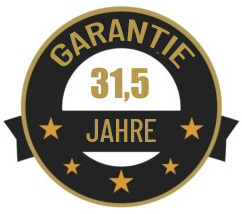 31,5 Jahre Garantie